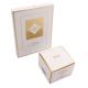 Gold Cardboard White Ink Printing Cosmetic Packaging Boxes For Facial Mask