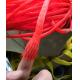 Red PE Protective Mesh Netting , Net Plastic Mesh Sleeving For Metal Hardware