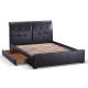 Leather Apartment Ottoman Storage Bed With Drawers Practical