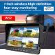 7 Inch Wireless Car Monitor Solar Camera Kit With IP68 CCTV Security Wireless Camera