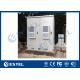 Weatherproof IP55 Outdoor Telecom Cabinet Two Bay With Air Conditioner Cooling System