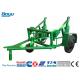 30kN Reel Carrier Trailer Transmission Line Stringing Tools For Cable Drum Hauling Reel