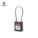 BOSHI Cheap Price Nylon PA Body Stainless Steel Wire Safety Padlocks