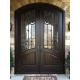 Arched Top Wrought Iron Double Door