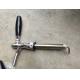 Beer tap faucet with long shank threads used in kegerator keg cooler, bar hotel beer tower