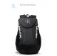 Black Badminton Racket Bag Backpack Jacquard Polyester Lightweight