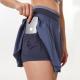 Quick Dry Mesh Womens Golf Clothes Mid Rise Athletic Badminton Tennis Skirt