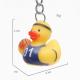 Professional Customized PVC Assorted Mini Rubber Duck Keychains Soft Feeling