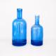 300ml 500ml 750ml Blue Glass Liquor Bottles for Bar Super Flint Glass Material Choice