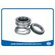 Stationary Design Metal Rotary Shaft Seal , Single Spring Water Pump Mechanical Seal