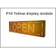 Pixel P10 led programmable message sign board single Yellow open sign taxi top led advertising billboard led display
