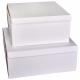 White Plain Cake Cardboard Box Or Color Printing Eco Friendly 10 X 10 X 5