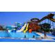 OEM Water Park Swimming Pool Equipment Fiberglass Water Slide Set for Sale
