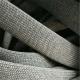Durable Outdoor Furniture Rope , Light Grey Elastic Rubber Woven Ropes