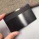 Matte black stainless steel magnetic stripe  blanks metal card