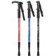 Outdoor Hiking Walking Stick with 3 Section Aluminum Alloy Trekking Pole 90-135cm