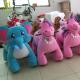 Hansel  high quality family walking plush animal toy ride on elephant with coin operated