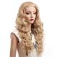 Blonde Deep Wave Synthetic Front Lace Wigs For White Women