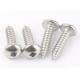 Stainless steel/zinc plated self tapping screw square drive pan head