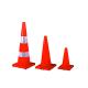 30CM PVC Traffic Warning Products Safety Cone with Reflective Tape Red Specification