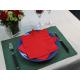 Flame Red linen like napkins for wedding reception , FDA 1ply restaurant paper napkins