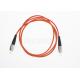 FC To FC Simplex Fiber Patch Cord , Multimode OM3 Fiber Optic Cable Low Insertion Loss