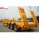 3 Axles Extendable Pipe Hauling Trailer With Corrugated Plate Side Wall