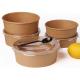 Disposable Kraft paper container saland bowl cup biodegradable or compostible