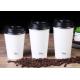 Insulated Recycled Paper Coffee Cups With Food Grade Polyethylene Lamination