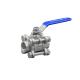 Thread Connection 3 Piece Stainless Steel Floating Ball Valve for Chemical Industry