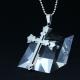 Fashion Top Trendy Stainless Steel Cross Necklace Pendant LPC312