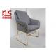 150kg Grey Leather Dining Chairs High End Luxury Italian Restaurant Chair