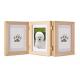 Solid Wood Pet Photo Collage Frame Ink Pad For Pet Paw Print