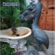 Outdoor Garden Water Fountain Sculpture Bronze Animal Pelican Decoration