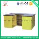 Yellow Supermarket Checkout Counter With Conveyor Belt OEM