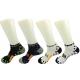 Black Adult Anti Slip Nylon Running Socks With Anti Foul Cotton Material