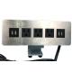 Edge Mount Desktop Power Outlet With USB 4 Port ,3 Outlet Power / Data Distribution Unit