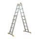 Robust Strength  Aluminum Telescopic Ladder 4x5  Collapsible Extension Ladder