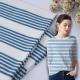 Smooth Striped Cotton Fabric 225gsm Leisure Wear Soft Material Texture