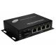 Full Gigabit POE Ethernet Media Converter 1 Fiber And 4 Ports For 250M Transmission Distance