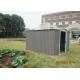 Brown Household Steel Storage Sheds Resisting High Temperature Rain Cover