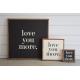 Exquisite Wooden Plank Plaque , Square Wooden Signs With Love Sayings