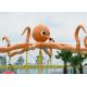 Customized Outdoor Octopus Spray For Aqua Play Water Park Items Fiberglass