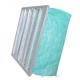 Green Color F6 Pocket Air Filter For Operating Room AHU