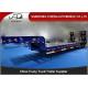 Transport Heavy Large Machine Low Flatbed Trailer , 45 Ton - 55 Ton Low Bed Trailer