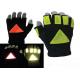 Breathable Traffic Safety Gloves S - XXL Size Nylon And Spandex Material