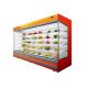 Supermarket Open Front Air Curtain Display Chiller Custom Drink Cooler