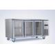 Stainless Steel Commercial Undercounter Freezer , 3 Door Undercounter Freezer