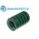 Green Precision Mold Spring / Machinery Heavy Duty Die Springs JIS Standard