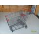 210L Wire Shopping Trolley wiht 4 Swivel 5 Inch Casters For Supermarket